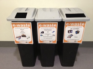 e-waste recycling bins