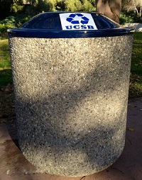 outdoor recycling bin